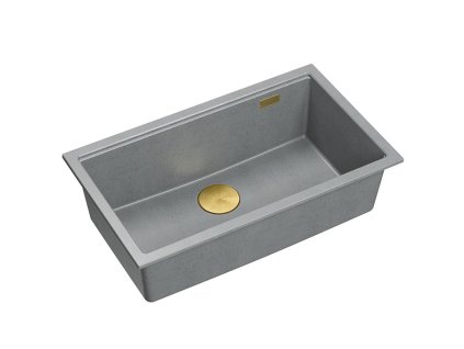 granitový drez Logan 110 Grey Metallic