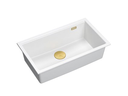 granitový drez Logan 110 White