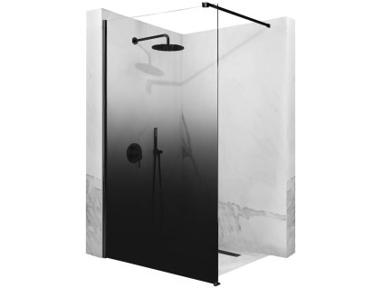 Sprchová zástena Rea Aero Ombre Black/Black 120