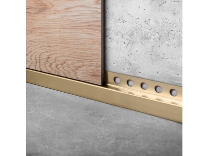 Zábradlie na sprchovú vaničku 130 cm Brush Gold