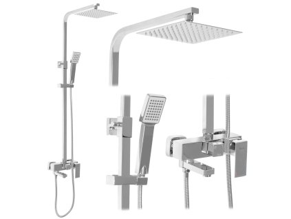 Rea Navaro sprchová súprava s vaňovou výlevkou, chróm, REA-P0802