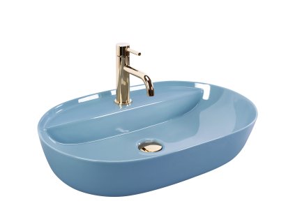 Umývadlo na dosku REA Aura 61 L.Blue Shiny