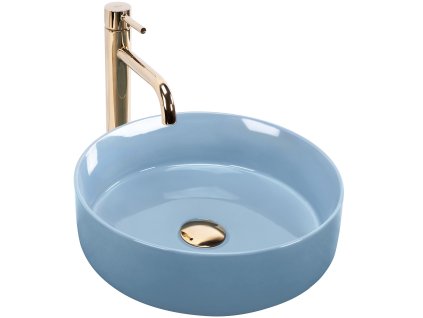 Umývadlo na dosku Rea SAMI L.BLUE SHINY