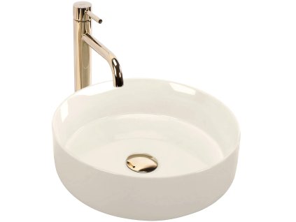 Umývadlo na dosku Rea SAMI ECRU SHINY