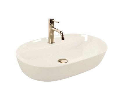 Umývadlo na dosku REA Aura 61 Ecru Shiny