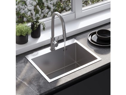 Oceľové umývadlo Liam BRUSH NICKEL