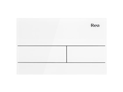 Ovládacie tlačidlo k podomietkovým systémom WC K011A-Q Rea T White Glass