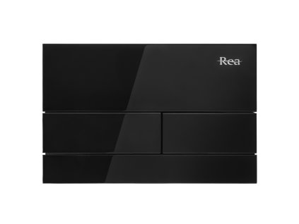 Ovládacie tlačidlo k podomietkovým systémom WC K011A-Q Rea T Black Glass