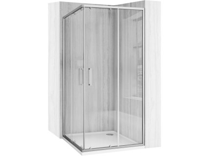 Sprchovací kút REA City 90x90 Nickel Brush