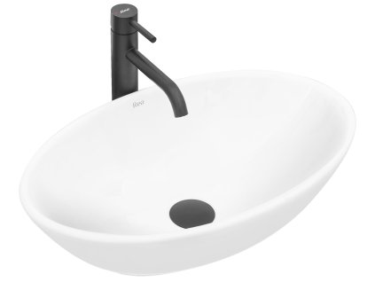 Rea Pamela umývadlo na dosku 53 x 33 cm, biela, REA-U4603