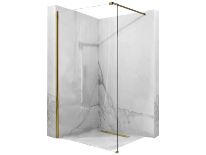 Rea Aero sprchová zástena walk-in 110x195 cm, zlatá, REA-K8441