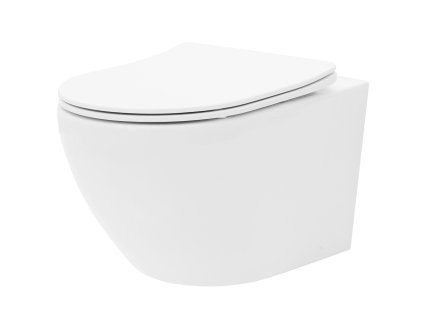 Závesná WC misa CARLO Flat Mini - biela