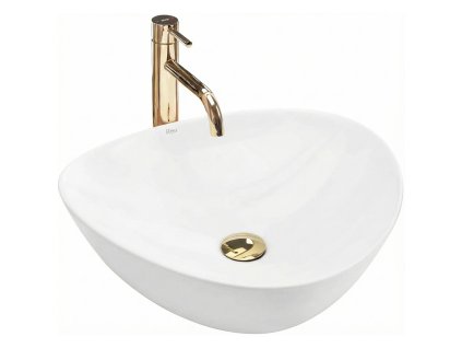 Rea Andrea umývadlo na dosku 48 x 43 cm, biela, REA-U6333