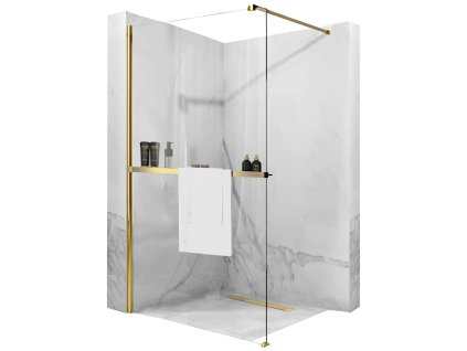 Sprchová zástena Rea Aero Gold N 100 Walk In + EVO
