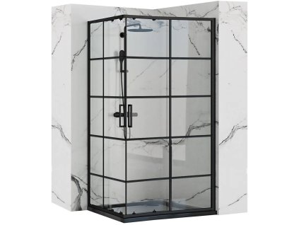 Rea Concept sprchový kút 80x100 cm, čierny, REA-K6389
