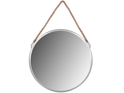 OKRUHLE ZRKADLO 40CM silver KLMH-0410S-1
