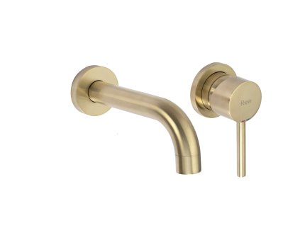 Rea Lungo umývadlová podomietková batéria + BOX, zlatá matná, REA-B8652