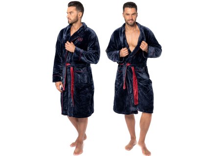 Pánsky župan Roger Navy Red Men m