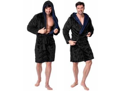 Pánsky župan Jordan modro-čierny M