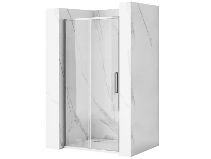 Rea Rapid Slide, posuvné sprchové dvere 140 x 195 cm, priehľadné sklo, profil chróm, REA-K5604