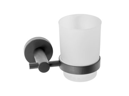 Kúpeľňový hrnček 322233A LEO Dark Titanium