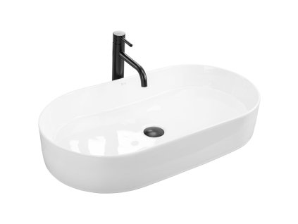 Rea Nadia umývadlo na dosku 71 x 38 x 12 cm, biela lesklá, REA-U5801