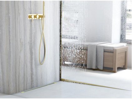 Listwa spadkowa brodzikowa 100cm Gold