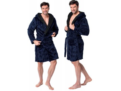 Pánsky župan Jordan Navy Black L