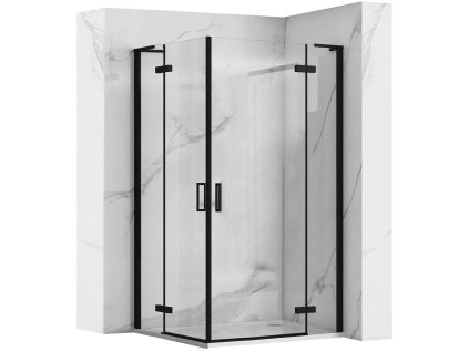 Sprchová kabína REA Hugo Double Black 80x100