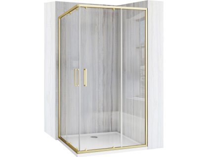 Sprchovací kút REA City 80x100 Brush Gold