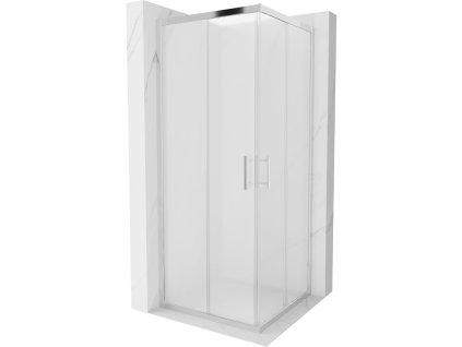 Mexen Rio sprchový kút štvorcový 80 x 80 cm, námraza, profil chróm -  860-080-080-01-30