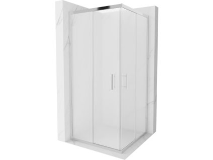 Mexen Rio sprchový kút štvorcový 90 x 90 cm, námraza, profil chróm -  860-090-090-01-30