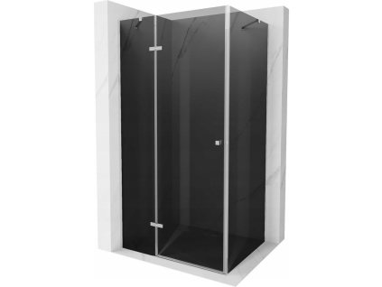 Mexen Roma sprchový kút skladací 110 x 70 cm, šedé sklo, profil chróm - 854-110-070-01-40