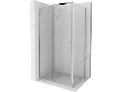 Mexen Apia sprchový kút posuvné dvere 100 x 90 cm, priehľadné sklo, profil chróm - 840-100-090-01-00