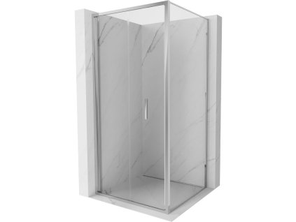 Mexen Exo skladací sprchový kút 85 x 85 cm, priehľadný, chróm - 816-085-085-01-00