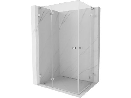 Mexen Lunar L Duo sklopný sprchový kút 115 x 85 cm, priehľadný, chróm - 834L-115L-085P-01-00