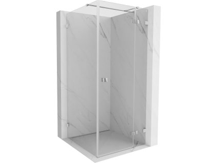 Mexen Lunar T sklápací sprchový kút pravý 120 x 120 cm, transparentný, chróm - 834T-120-120-01-00-P