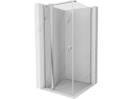 Mexen Mist T sklápací sprchový kút 85 x 85 cm, priehľadný, chróm - 8A4T-085-085-01-00