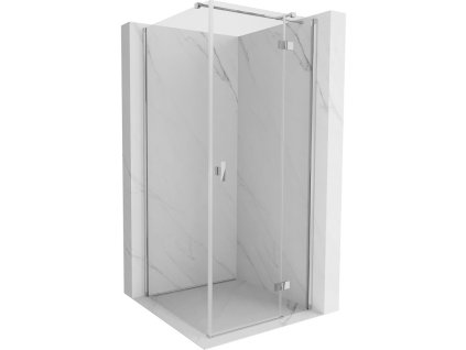 Mexen Mist-H T pravý výklopný sprchový kút 95 x 95 cm, priehľadný, chróm - 8A5T-095-095-01-00-P