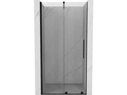 Posuvné sprchové dvere Mexen Velar 120 cm, transparentné, čierne - 871-120-000-01-70