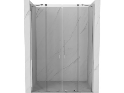 Posuvné sprchové dvere Mexen Velar Duo 150 cm, transparentné, chróm - 871-150-000-02-01