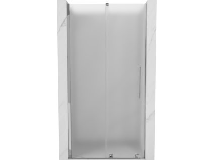 Posuvné sprchové dvere Mexen Velar 110 cm, matné, chróm - 871-110-000-31-01