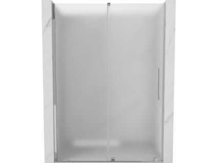 Posuvné sprchové dvere Mexen Velar 130 cm, matné, chróm - 871-130-000-31-01