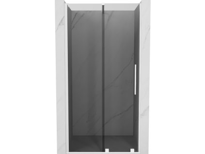Posuvné sprchové dvere Mexen Velar 120 cm, grafit, biela - 871-120-000-41-20