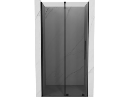 Posuvné sprchové dvere Mexen Velar 110 cm, grafit, čierna - 871-110-000-41-70