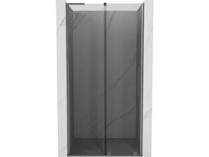 Posuvné sprchové dvere Mexen Velar L 120 cm, grafit, pištoľový kov - 871-120-003-41-95