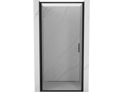 Mexen Exo výklopné sprchové dvere 80 cm, transparentné, čierne - 817-080-000-70-00