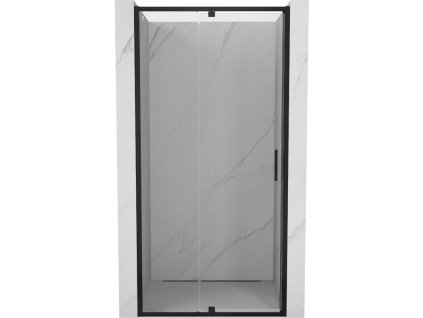 Mexen Exo výklopné sprchové dvere 120 cm, transparentné, čierne - 819-120-000-70-00
