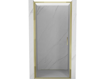 Mexen Exo výklopné sprchové dvere 60 cm, transparentné, zlaté - 817-060-000-50-00