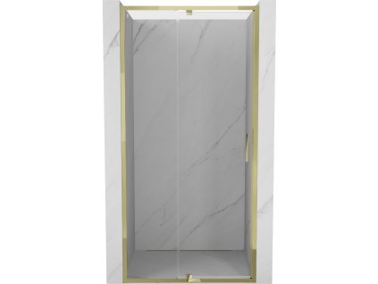 Mexen Exo výklopné sprchové dvere 95 cm, transparentné, zlaté - 819-095-000-50-00